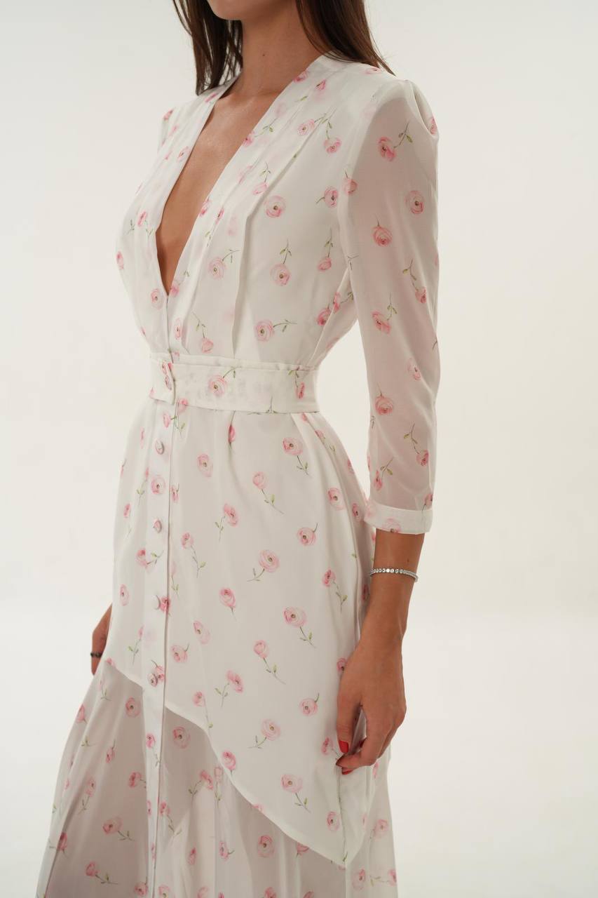 Rosé Bloom Dress