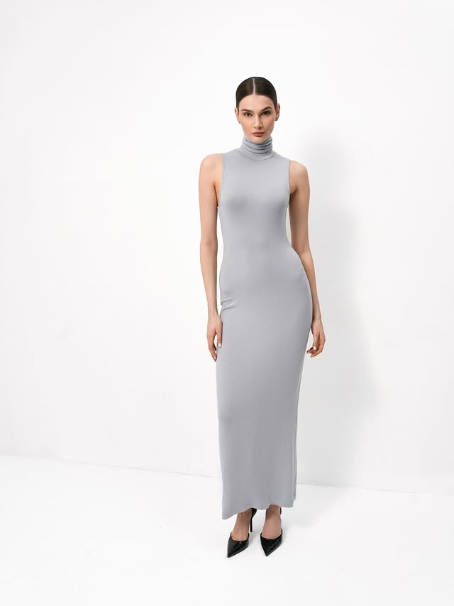 Midi Gray Dress