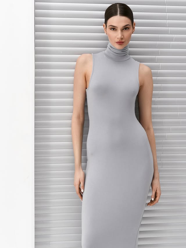 Midi Gray Dress